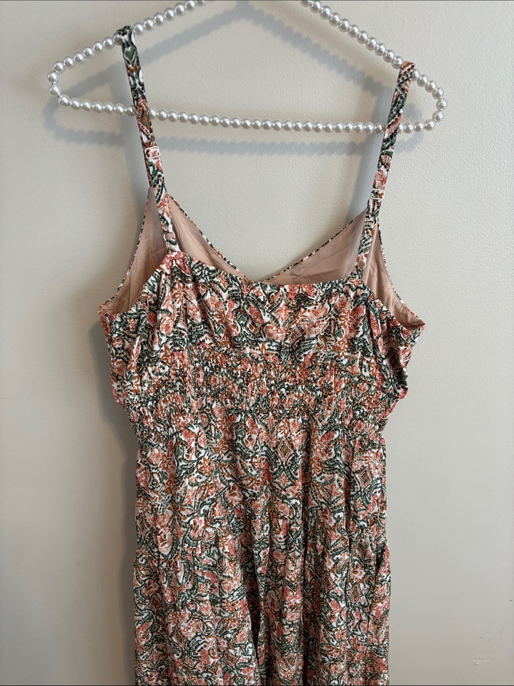 NEW Skies are blue size large Floral Print Spaghetti Strap Sundress - Picture 6 of 7